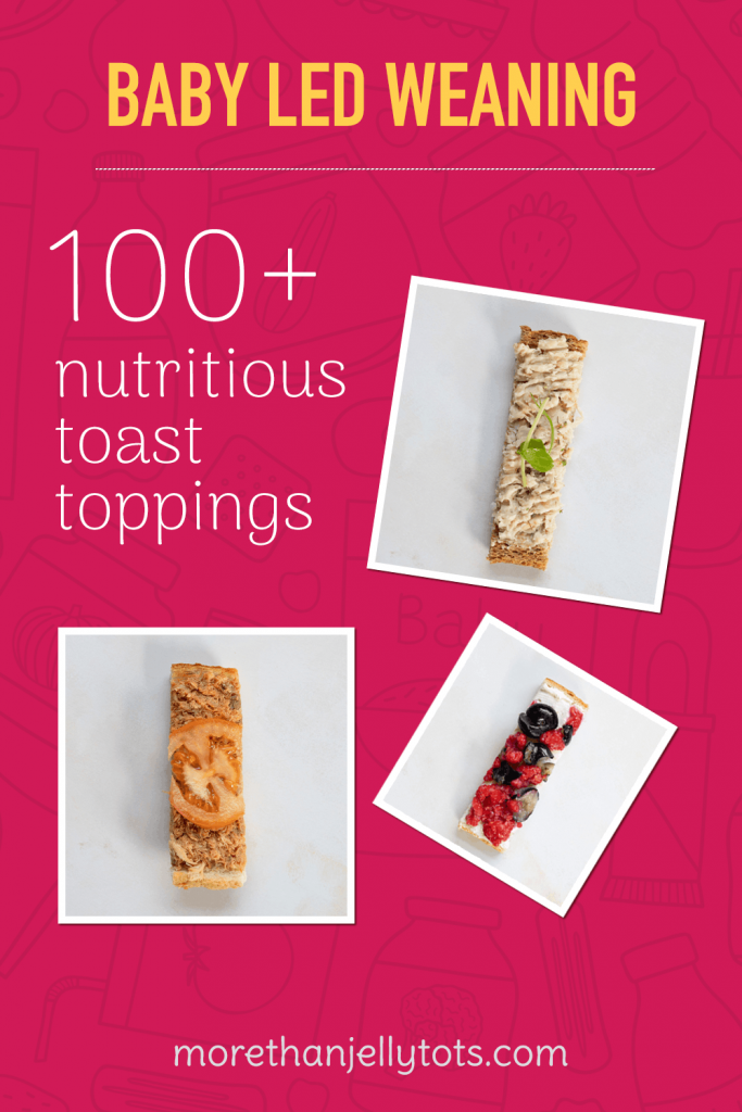 Hundreds of toast ideas for baby. Learn how to serve toast safely to baby. Hundreds of baby led weaning toast toppings and ideas.