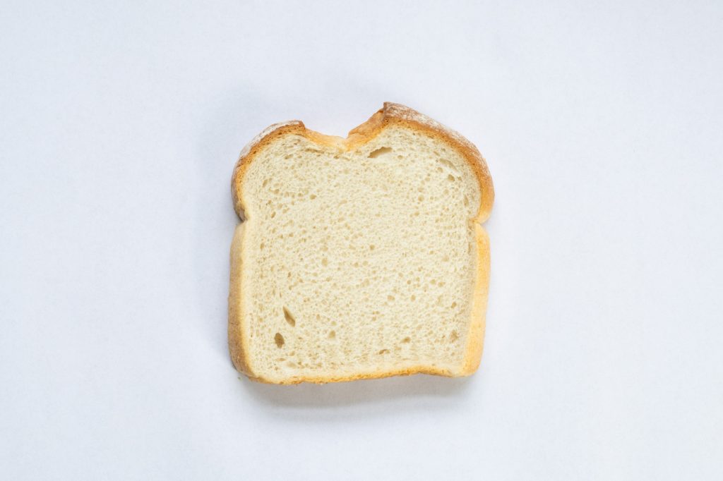 A slice of bread.